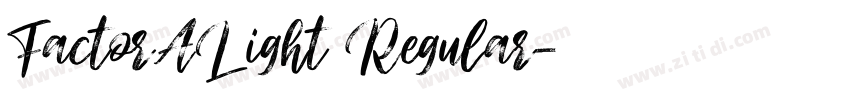 FactorALight Regular字体转换 FactorALight Regular字体转换